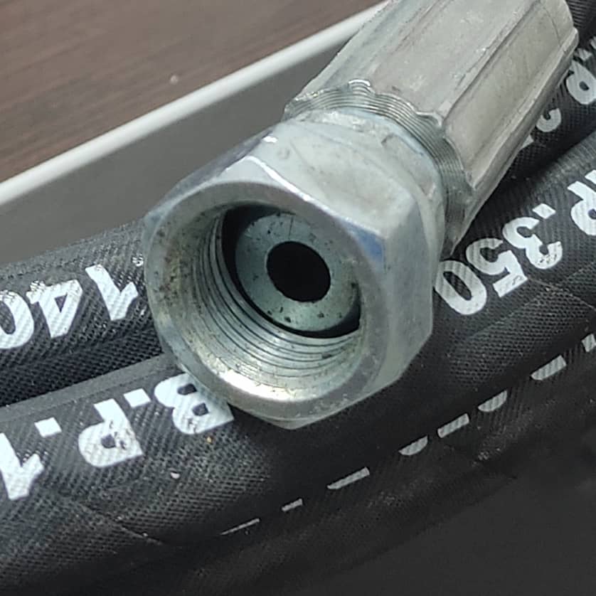 شیلنگ کارواشی 5.16 دولاسیم 10 متری با دوسر مهره و پرس