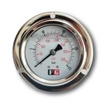 گیج تابلویی 25 0 بار صفحه 6 سانت 1/4 روغنی